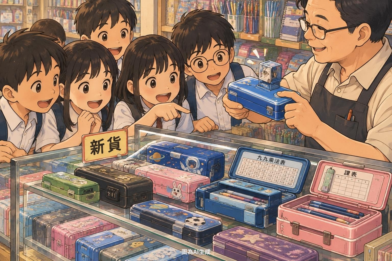文具店櫃台前的選秀大會