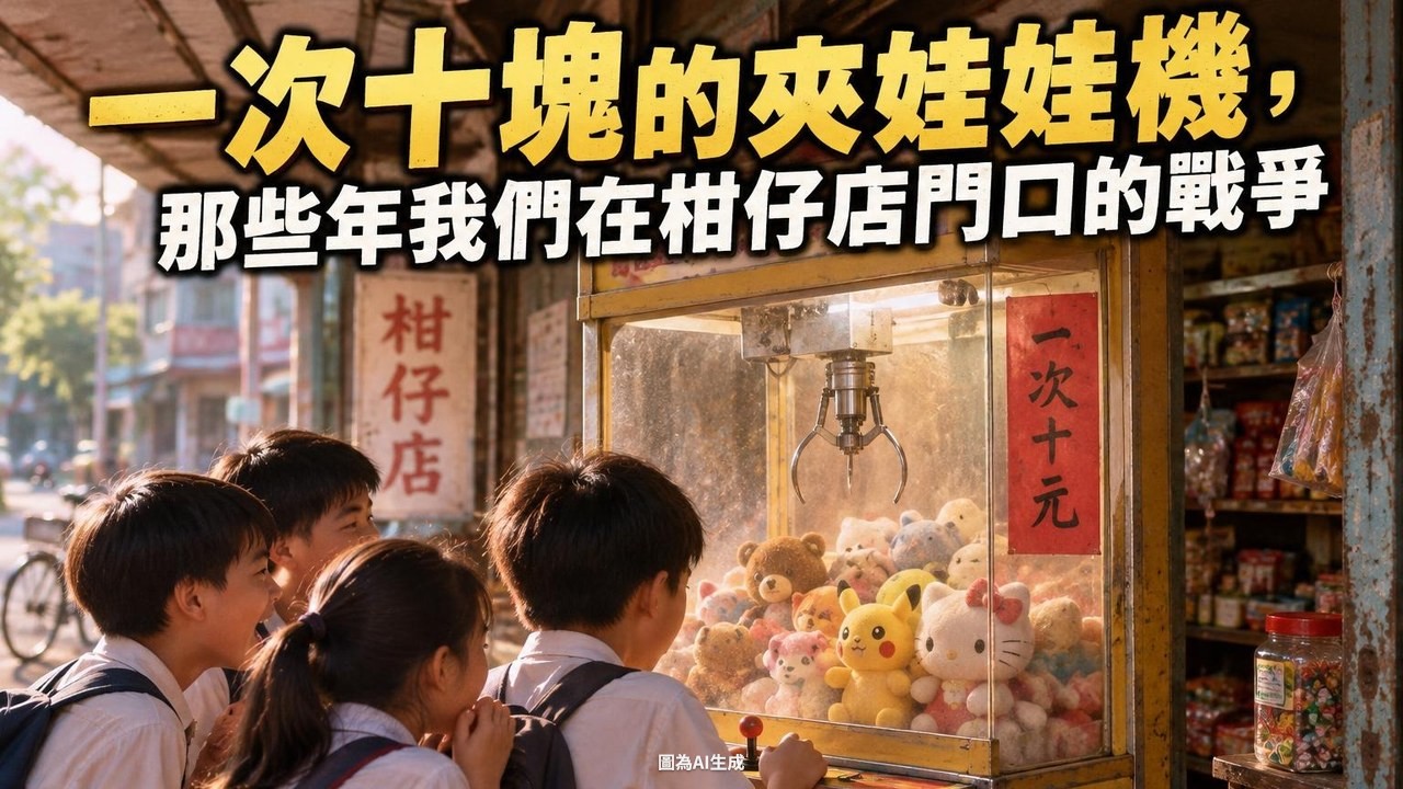 一次十塊的夾娃娃機,那些年我們在柑仔店門口的戰爭
