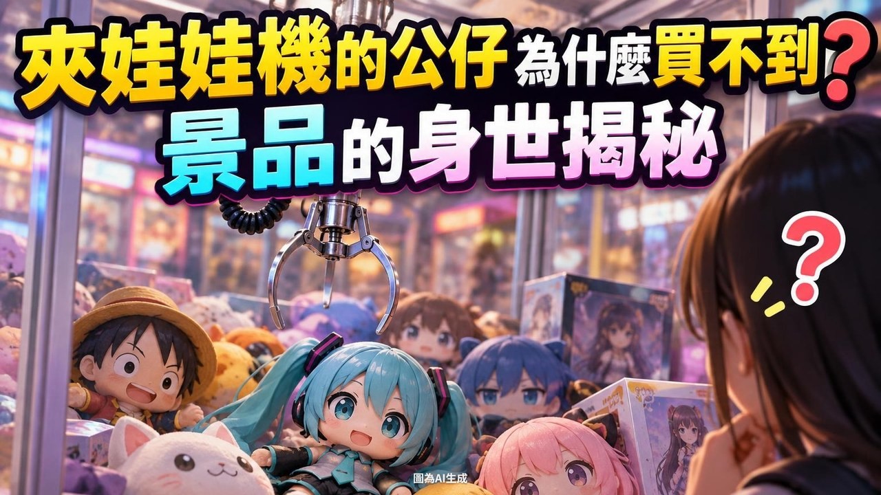 夾娃娃機的公仔為什麼買不到?景品的身世揭秘