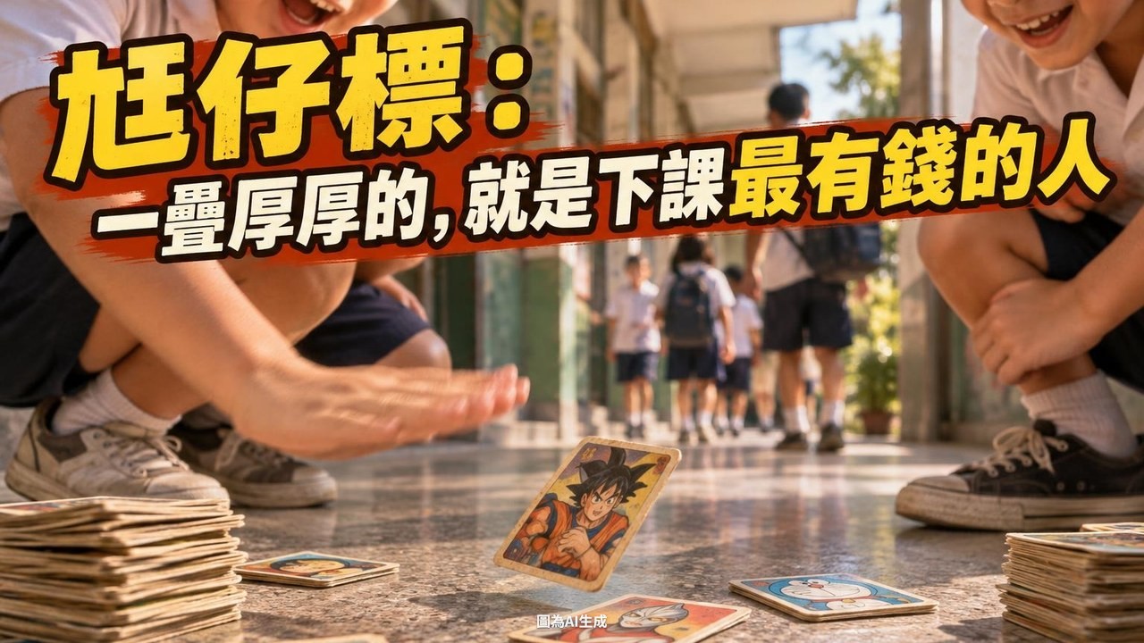 尪仔標：一疊厚厚的，就是下課最有錢的人