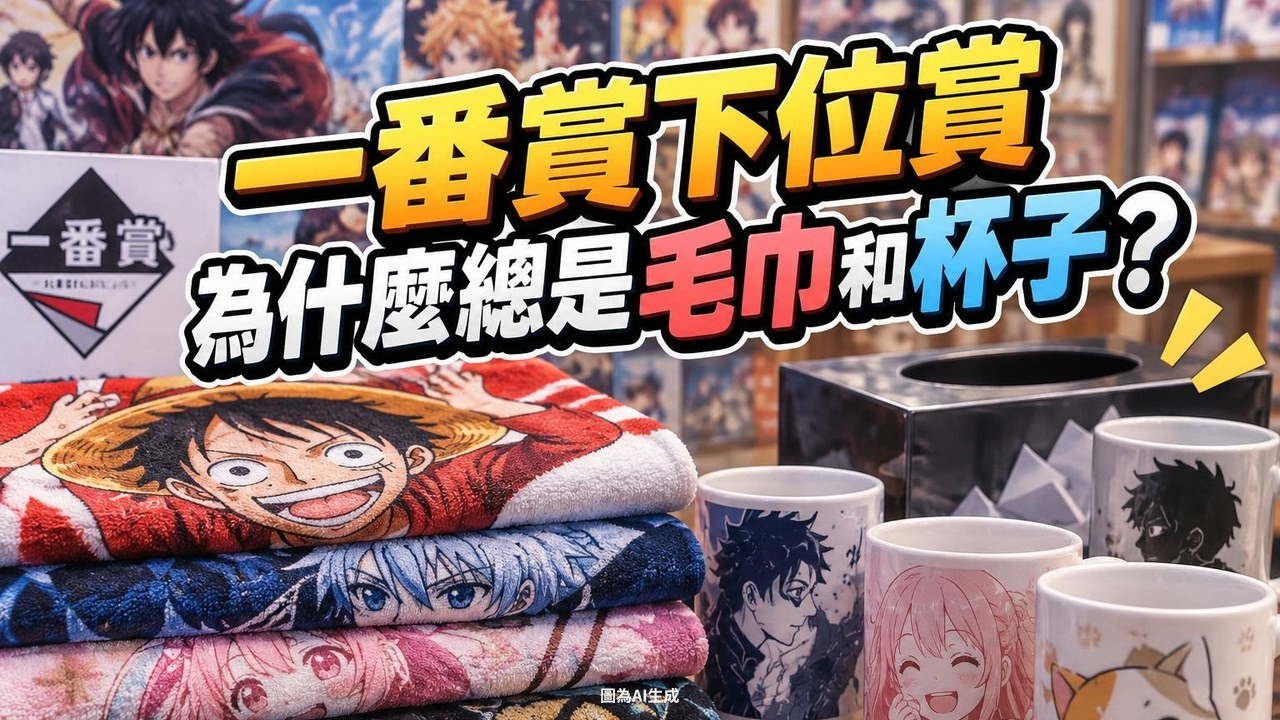 一番賞下位賞為什麼總是毛巾和杯子？