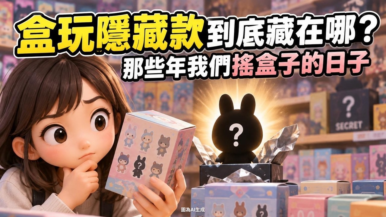 盒玩隱藏款到底藏在哪？那些年我們搖盒子的日子
