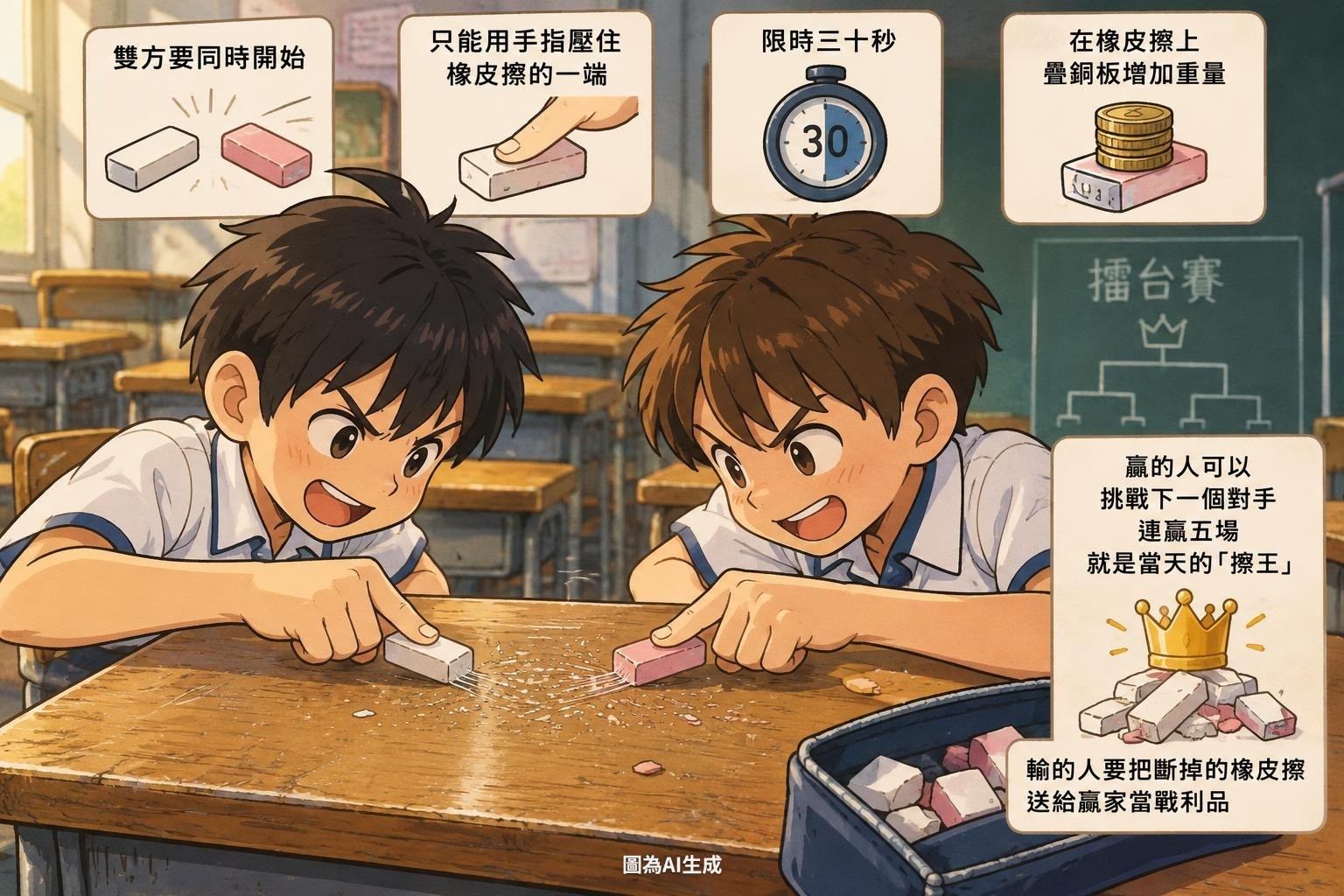 桌上的擂台規則