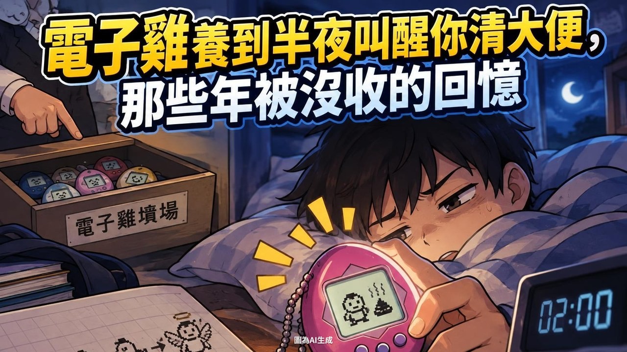 電子雞養到半夜叫醒你清大便，那些年被沒收的回憶