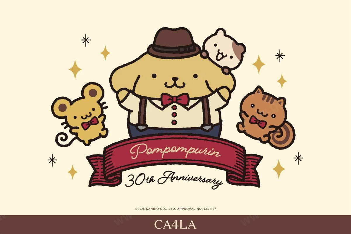 三麗鷗布丁狗30週年×CA4LA聯名帽款9月11日限量開賣