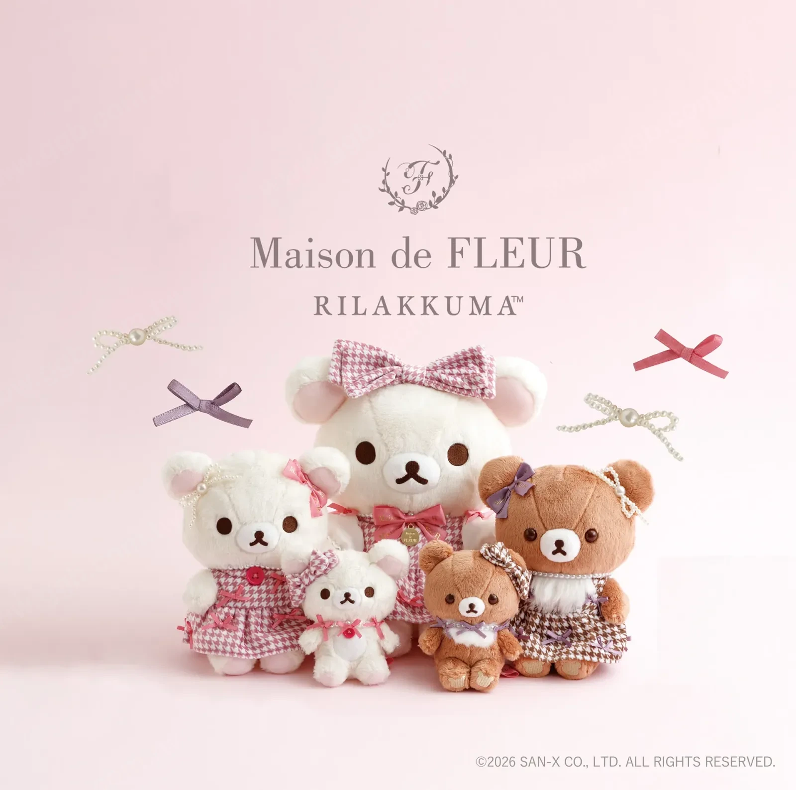 拉拉熊×Maison de FLEUR第7彈!茶小熊10週年千鳥格系列9月26日登場