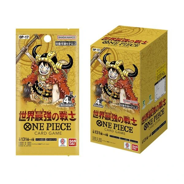 海賊王卡牌4周年紀念彈「世界最強的戰士」10月開放抽選預購