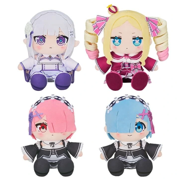 Re:Zero 軟萌坐姿公仔 4月再販，全4角色集合