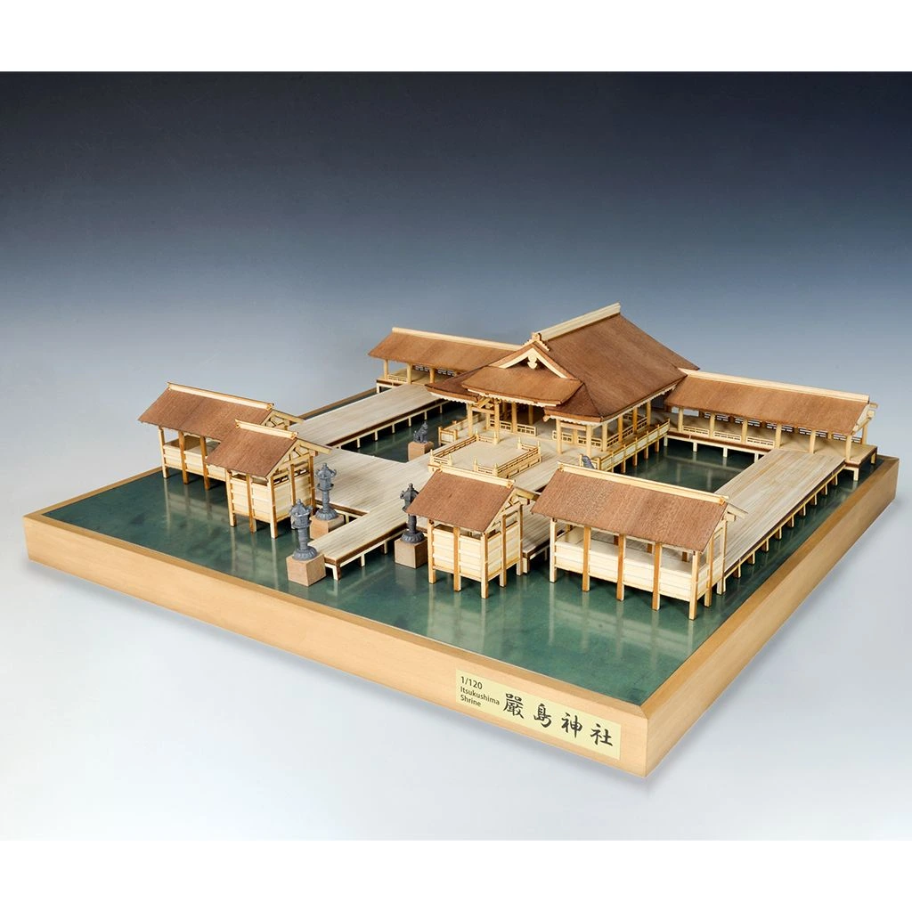 木製模型廠商推出1/120厳島神社組裝模型