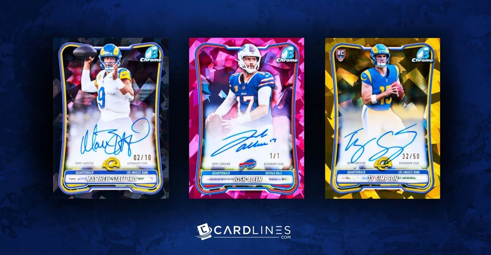 2026 Bowman Football Sapphire Edition 卡表公開